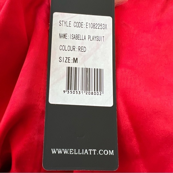 New! Elliatt Isabella play suit Red nwt 13667 - Picture 9 of 11